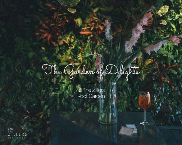 THE GARDEN OF DELIGHTS THE ZILLERS ATHENS BOUTIQUE HOTEL Σχεδιασμός και δημιουργία κάθετου κήπου με το σύστημα Living Art στο Roof Garden του ξενοδοχείου the Zillers Athens