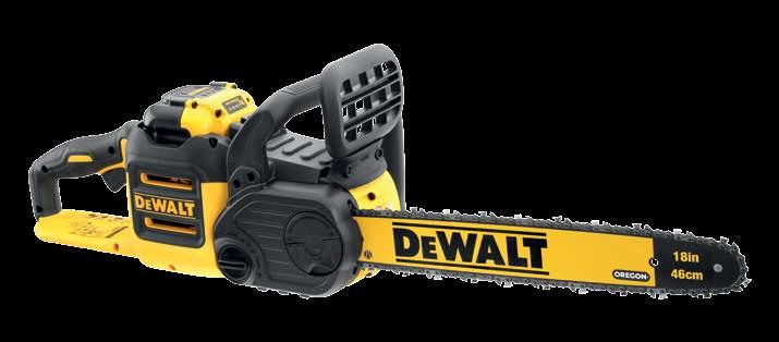 0 (DCB496) Φορτιστής (DCB143) 36V PRO LI-ION αλυσοπριονο 46cm 9,3 Αυτονομία ανά φόρτιση: 100 κοπές (με μπαταρία 6.0 σε ξύλο πεύκης 15X15cm) 125 κοπές (με μπαταρία 7.