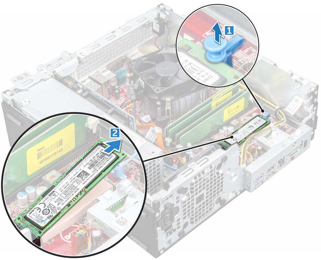 Εγκατάσταση της μονάδας SSD M.2 PCIe 