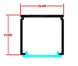 NEW Model: M24 Χρώμα: αλουμίνιο ανοδιωμένο και σε 20 Παραγγελίας. Κάλυμμα: διάφανο, ημιδιάφανο, λευκό οπάλ.