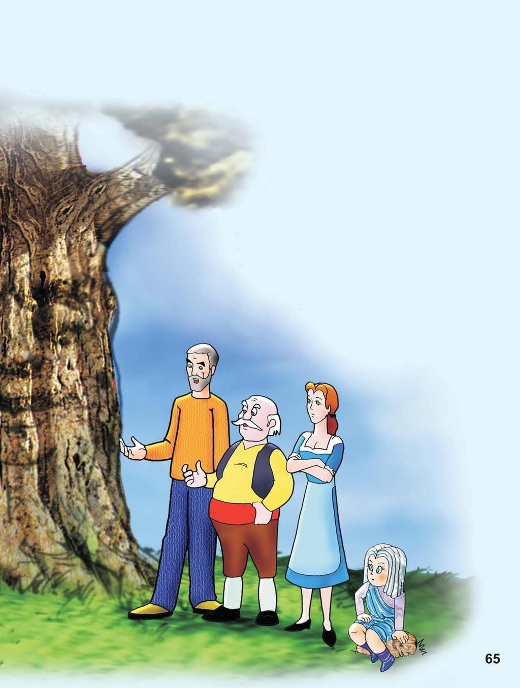 his tail. Suddenly the dog stirred and pricked his ears, sniffing the air. Then it dashed to Magician Jim and started running around the tree. What s the matter, Buran?