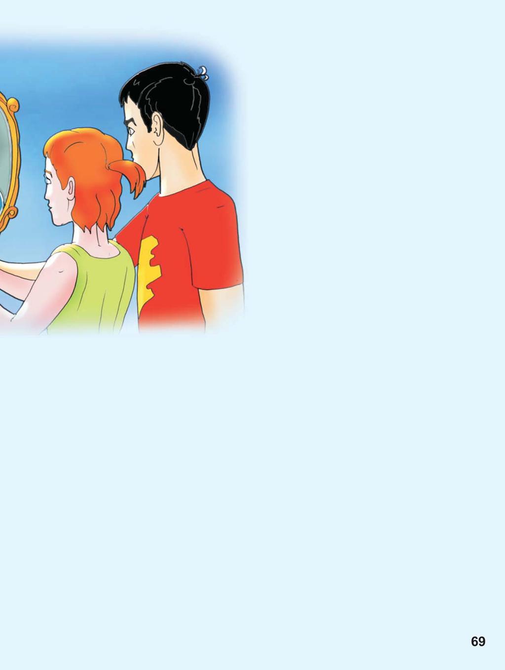Suddenly to everybody s astonishment the mirror started speaking: At the Great Magic Forum a decision has been made to get Mimmi to her planet. I have been ordered to assist you in this task.