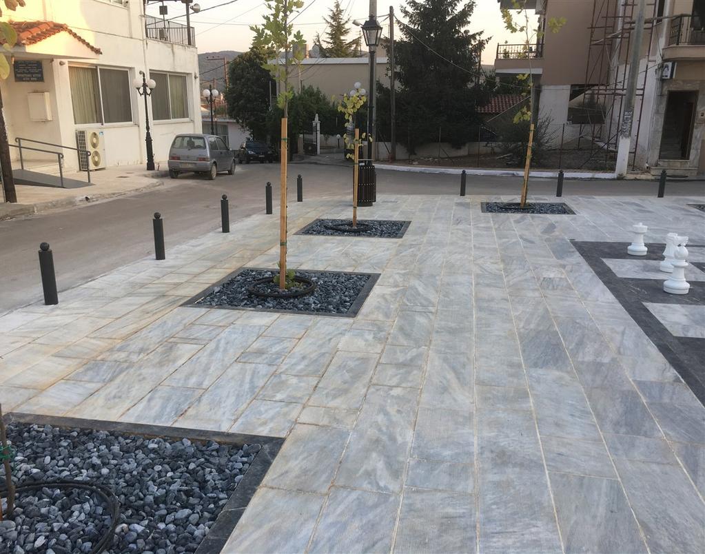 Η δημιουργία της πλατείας ήταν μια υπόσχεση που έλαβε σάρκα και οστά». Ο προϋπολογισμός του έργου ήταν 249.115 και περιελάμβανε διάφορες οικοδομικές και ηλεκτρομηχανολογικές εργασίες.