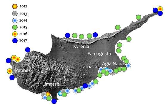 ΥΦΙΣΤΑΜΕΝΗ ΚΑΤΑΣΤΑΣΗ, ΠΡΟΚΛΗΣΕΙΣ & ΣΤΟΧΟΙ: Υφιστάµενη κατάσταση Πρώτη εµφάνιση 2012. Ραγδαία εξάπλωση και άυξηση πληθυσµού.