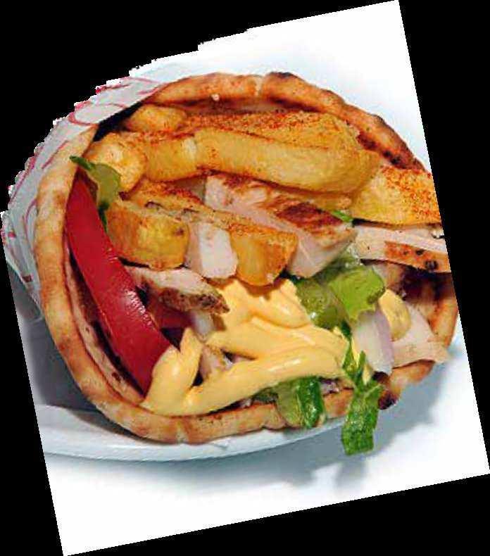 tzatziki or sauce) Pork Souvlaki (100gr homemade) Chicken Souvlaki Chicken-Bacon Souvlaki Vegetarian Pita Vegetable Burger Pita Γύρος Μερίδα Γύρος
