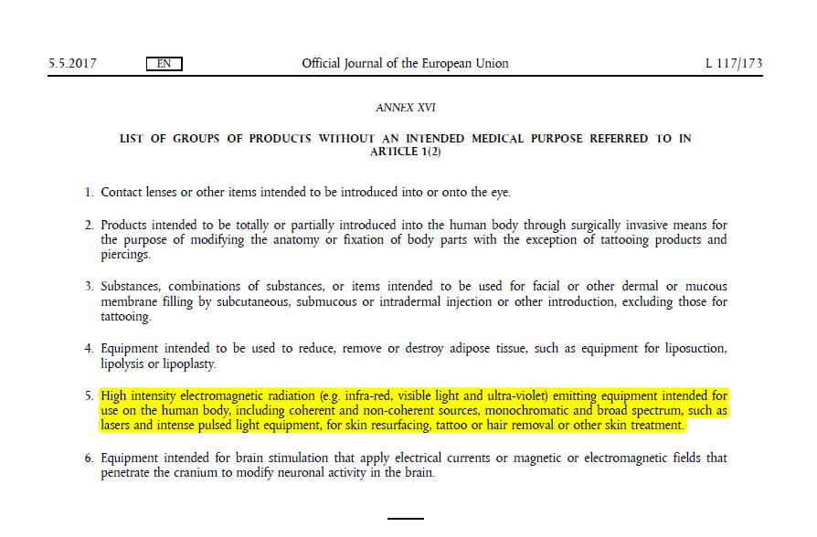 REGULATION (EU) 2017/745 OF THE EUROPEAN PARLIAMENT AND OF THE COUNCIL of 5 April 2017 on medical devices, amending Directive