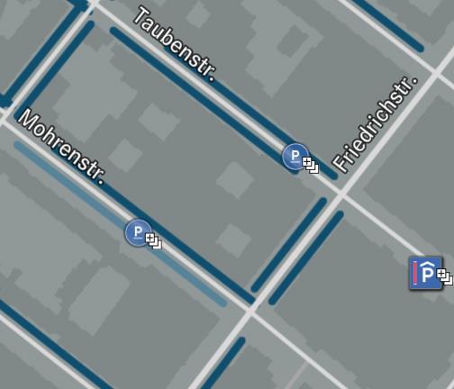 Αναζητάτε θέση πάνω στο δρόμο; On-Street Prediction Η υπηρεσία On-Street Prediction σας δείχνει τμήματα δρόμων με μεγάλη και μέτρια πιθανότητα να βρείτε ελεύθερη θέση.