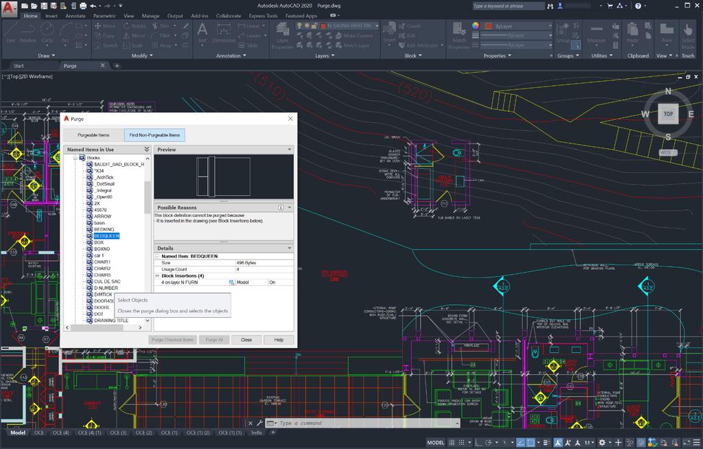 AutoCAD 2020 Βελτιωμένη εντολή Purge Βελτιωμένη σύγκριση DWG σχεδίων Η δυνατότητα σύγκρισης DWG σχεδίων, που εμφανίστηκε στη έκδοση 2019, βελτιώθηκε σύμφωνα με τις υποδείξεις των συνδρομητών, έτσι