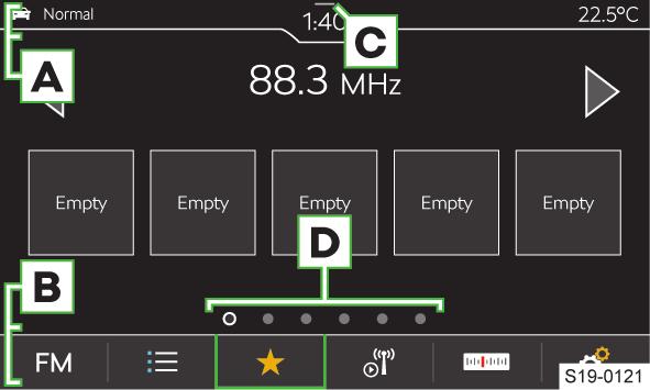 Infotainment Bolero Οθόνη 77 Ρύθμιση έντασης ήχου των επιμέρους λειτουργιών του Infotainment. Ρύθμιση έντασης ήχου των επιμέρους λειτουργιών του Infotainment. Ρύθμιση έντασης ήχου των φωνητικών εντολών.