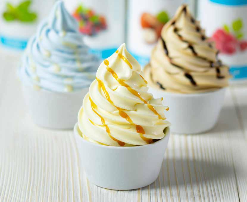TOPPINGS & EΠΙΚΑΛΥΨΕΙΣ Διακοσμήστε το παγωτό σας, το sorbet, το SOFT παγωτό και το FROZEN Yogurt. Δημιουργήστε κατεψυγμένα κέικ κι επικαλύψτε πάστες.