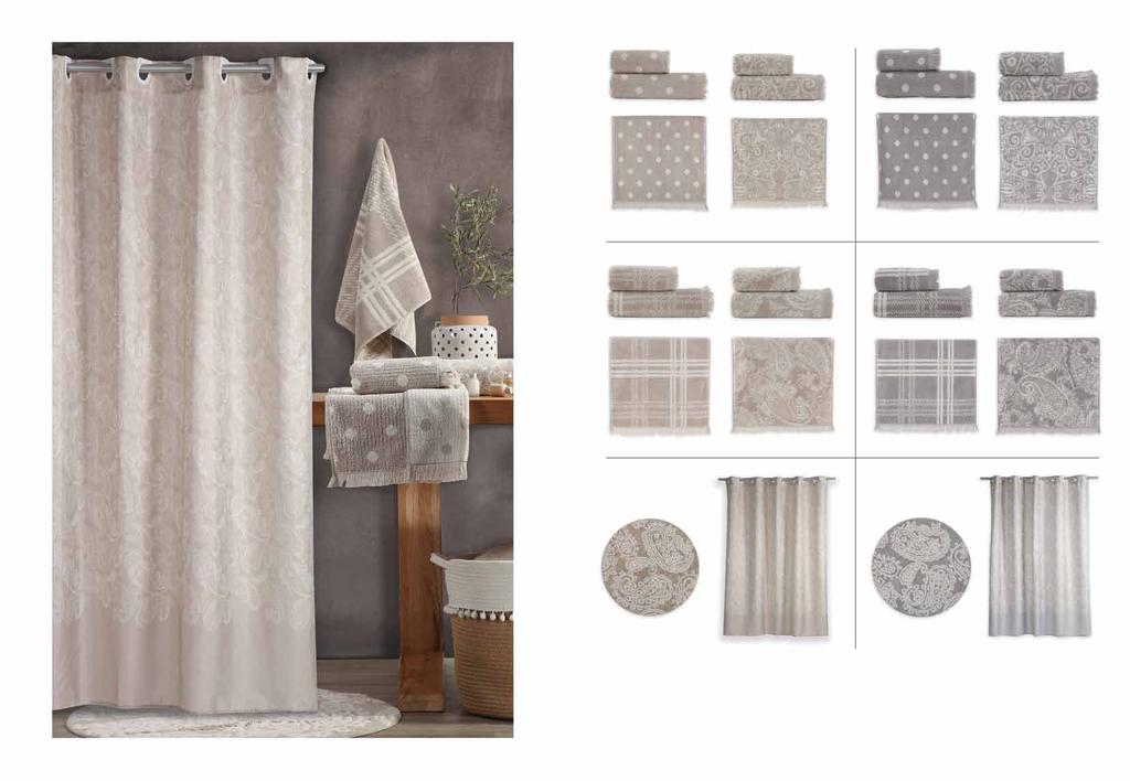 Dots - Beige Realta - Beige Dots - Grey Realta - Grey William - Beige Ledicia - Beige William - Grey Ledicia - Grey Ledicia - Beige Ledicia - Grey Ledicia Πετσέτες μπάνιου Νηματοβαφή 100% βαμβάκι 600