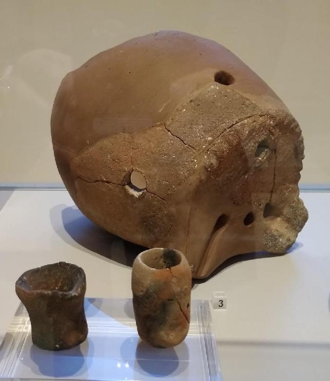 Βιοτεχνικό αγγείο αποτελοφμενο από το κάτω μζροσ πίκου ςκόπιμα λειαςμζνο ςτθν περιφζρεια, ϊςτε να εφαρμόηει το πϊμα ςτο οποίο ζχει