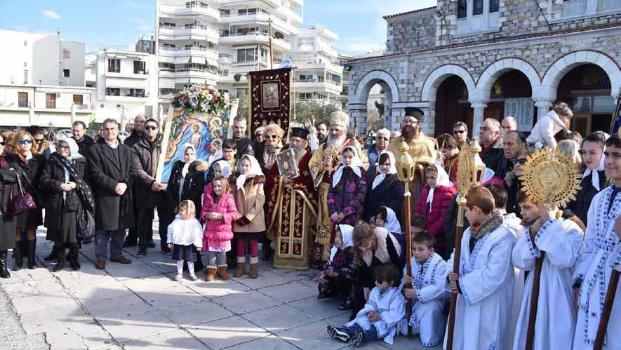 Θεσσαλονίκης καὶ πλῆθος πιστῶν. Στὴν Στυλίδα, στὸν Ἱερὸ Ναὸ Εὐαγγελισμοῦ τῆς Θεοτόκου λειτούργησε ὁ Σεβ. Μητροπολίτης Δημητριάδος κ.