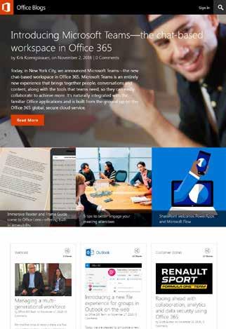 Ιστολόγιο Windows for your Business Ιστολόγια του Office http://aka.ms/win10blog http://blogs.office.