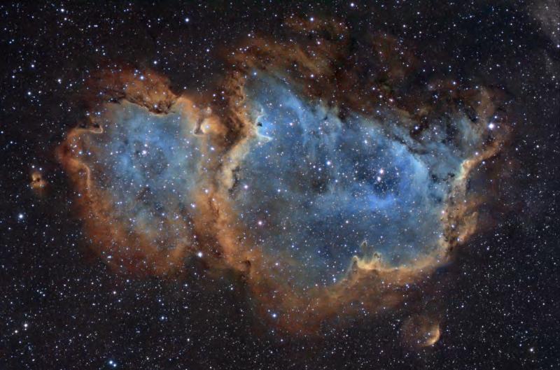 Βαθύς Ουρανός Αντώνης Φαρμακόπουλος - Soul Nebula Mauna Keratea Obs, Φθινόπωρο 2012 TS Q65 APO Astrograph, Celestron CGE Pro EQ Mount QHY9 CCD, Temp