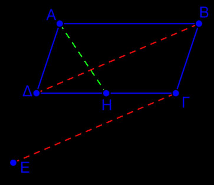 ΑΣΚΗΣΗ (2_2827) Δίνεται παραλληλόγραμμο ΑΒΓΔ και η διαγώνιός του ΒΔ.