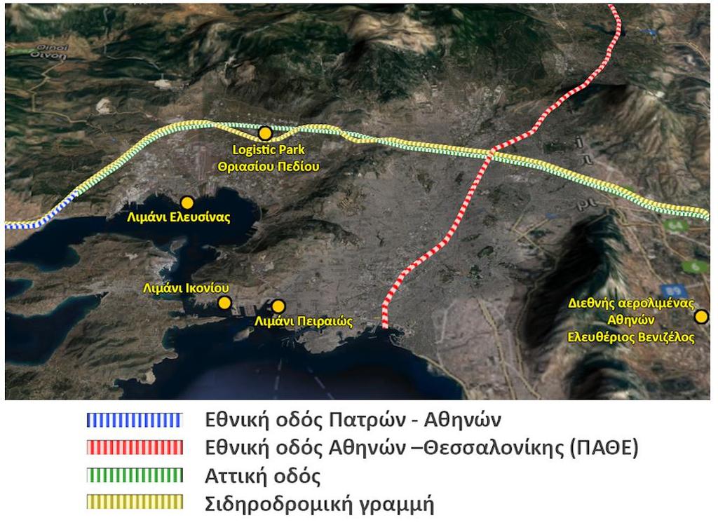 Η εξαιρετική γεωγραφική θέση του Θριασίου 23 χλμ.