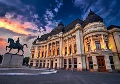Ρουμανίας το παλάτι του βασιλιά Κάρολου Α που σήμερα στεγάζει την Κεντρική Πανεπιστημιακή Βιβλιοθήκη, την πλατεία της Επανάστασης του 1989 και το κτήριο που στέγαζε τα γραφεία του καθεστώτος