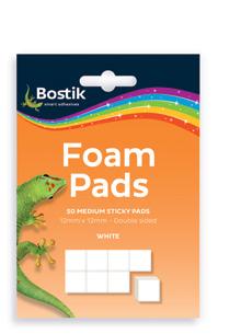 Xαρτοπωλείο, Xειροτεχνία & Xόμπι Foam Pads ΑΦΡΩΔΗ ΑΥΤΟΚΟΛΛΗΤΑ ΔΙΠΛΗΣ ΟΨΗΣ Fast Tak Permanent ΣΠΡΕΪ ΒΕΝΖΙΝΟΚΟΛΛΑ Stationery, Craft & Hobby Τα Bostik Foam Pads είναι αφρώδη αυτοκόλλητα διπλής όψης,