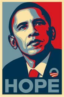 Shephard Fairey, 2009: δημιούργησε το poster με βάση φωτογραφία του Associated Press (Mannie Garcia, 2006) χωρίς την απαραίτητη άδεια εξωδικαστικός συμβιβασμός με αποτέλεσμα κοινά δικαιώματα