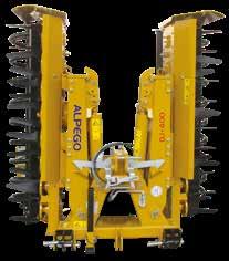 DJ 360 400 Klappbare Kreiseleggen für Traktoren bis max 180PS Gradas rotativas plegables para tractores de hasta 180HP Σβωλοτρίφτες σπαστοί για τρακτέρ έως 180HP Hydraulische Vorrichtung zur