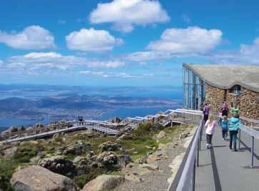 Wellington summit - a harsh rocky alpine environment affording unsurpassed views on a clear day No hotel drop-off available