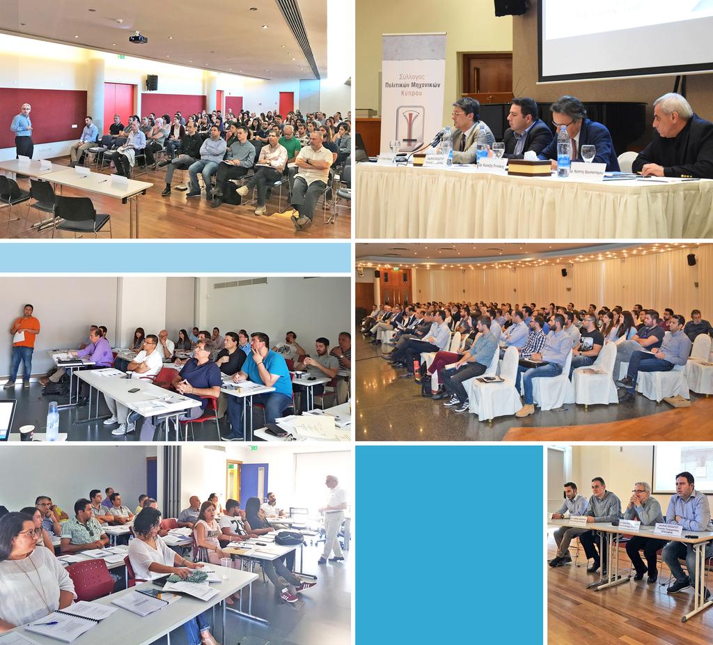 10. Θεωρούμε ότι τα σεμινάρια αυτά ήταν ποικίλης θεμα- 3.1.5 2018 Έτος Πολιτικής Μηχανικής τολογίας και κάλυψαν μεγάλο εύρος των αναγκών των To 2018 έχει ανακηρυχτεί, μετά από ενέργειες του Μηχανικών