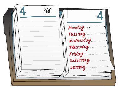 5. When your best friend tells you lies... Points:. / 10 B. Diary: write about what you do during each day of the week. Use always, sometimes, never etc.: (ex.