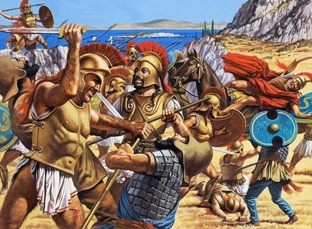 προσπάθεια μέσα στον ορυμαγδό της μάχης να συγκρατήσει ένα πλοίο, του απέκοψαν το χέρι. Αυτό ήταν και τυπικά το τέλος της μάχης του Μαραθώνα.