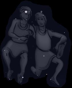 Οι Ζωδιακοί Αστερισμοί της Άνοιξης Οι δίδυμοι Διόσκουροι, θεοί του Φωτός, ήταν γιοι