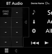 Έλεγχος Bluetooth 4 Πίνακας λειτουργιών Αγγίξτε στην αριστερή πλευρά της οθόνης για να εμφανιστεί ο πίνακας λειτουργιών. Αγγίξτε ξανά για να κλείσετε τον πίνακα.