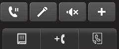 Making a second call 1 During your initial call, touch and type the number you want to call. 2 Touch to connect the call. 3 Both calls will be displayed on the call screen.