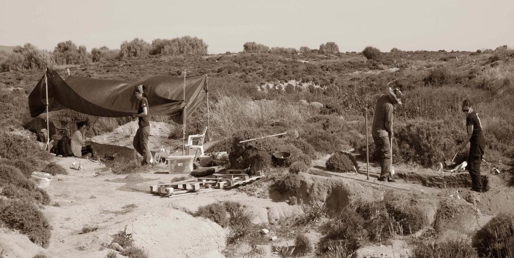 Η ανασκαφή της Παλαιολιθικής εγκατάστασης του 'Ούριακου' στη Λήμνο (11η χιλ. π.χ.).