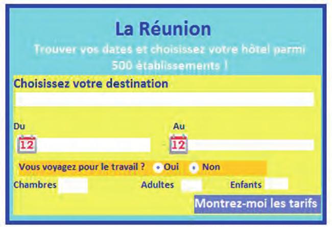 Voyage à la Réunion Δραστηριότητα 4: Κλείνουμε το ξενοδοχείο μας. Παρατηρούμε την παρακάτω εικόνα.