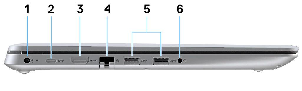 2 Θύρα USB 2.0 Συνδέστε περιφερειακά, όπως εξωτερικές συσκευές αποθήκευσης και εκτυπωτές. Παρέχει ταχύτητες μεταφοράς δεδομένων έως 480 Mbps.