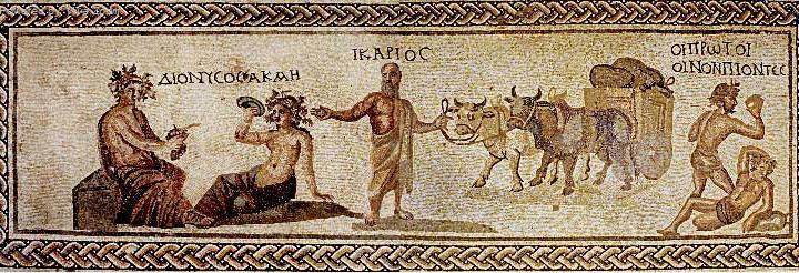 4 α.τι έμαθε ο Διόνυσος στον Ικάριο να καλλιεργεί και να φτιάχνει;. 4β.