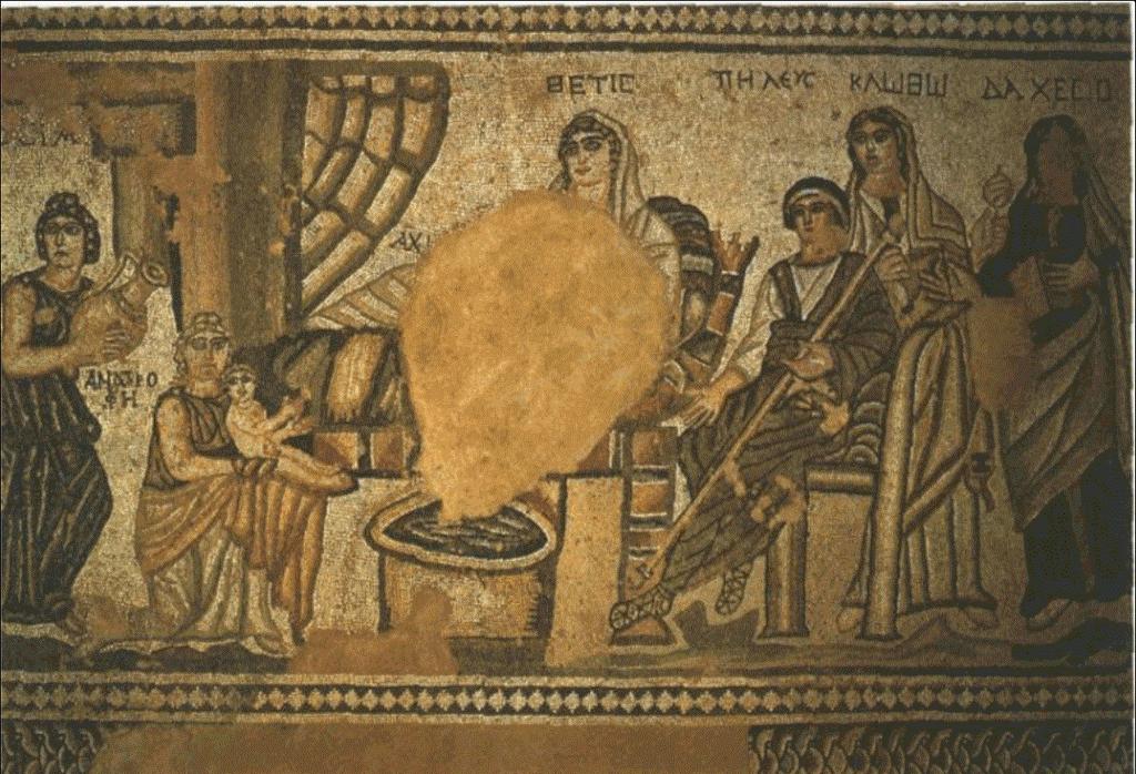 Αν ήσουν ο βασιλιάς, ποιον ήρωα του Τρωικού πολέμου θα μπορούσες να δεις στο ψηφιδωτό δάπεδο μπροστά