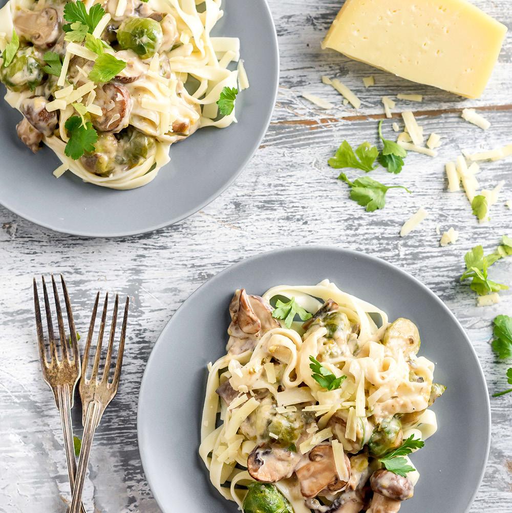 CREAMY FETTUCCINE WITH