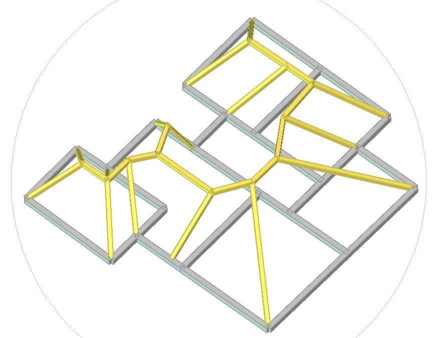 Σχήμα 4.7-Τρισδιάστατη απεικόνιση της στέγης 4.