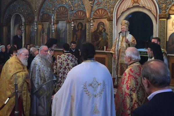 Μετά την γιρτή της Χρωδίας, στ Ιερό Παρεκκλήσι της Αγίας Βαρβάρας Χαλκίδς, Σεβασμιώτατς πρεξήρχε σε πρεόρτια Ιερά Αγρυπνία, κατά τη διάρκεια της πίας ετελέσθησαν ι Μεγάλες και Βασιλικές Ώρες των