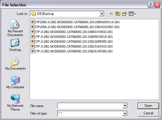 Σα αρχεία-backup αποθηκεύονται στο N:\3SData\DB2Backup.