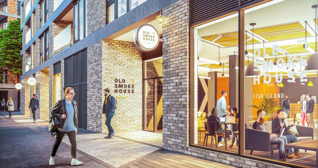 CGI Old Smokehouse Exterior Dusk Welcome to OLD SMOKEHOUSE 6,191 sq ft of workspace in Fish Island KEY AMENITIES Hackney Wick Station Here East International Quarter Wyke Road Monier Road HACKNEY