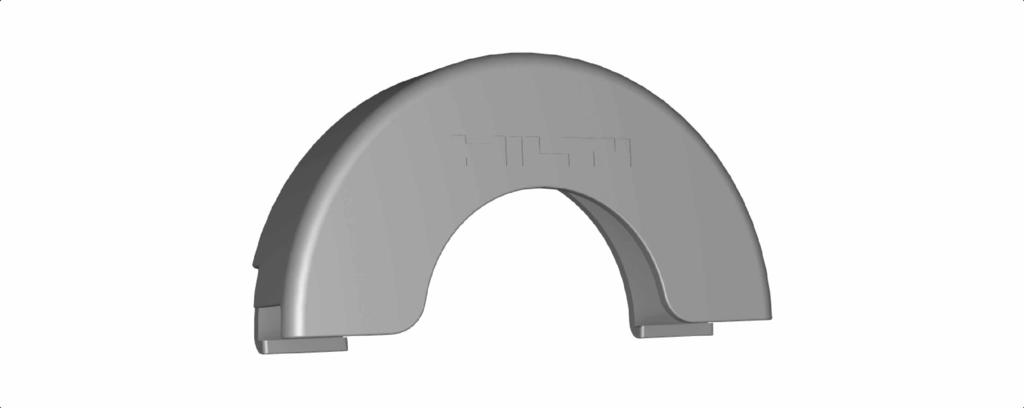 3.6 Κάλυμμα σκόνης για εργασίες κοπής DC-EX 100/4" C ή DC-EX 115/4,5" C συμπαγές κάλυμμα (αξεσουάρ) Για κοπή σε τοιχοποιία και μπετόν πρέπει να χρησιμοποιείτε το συμπαγές κάλυμμα.