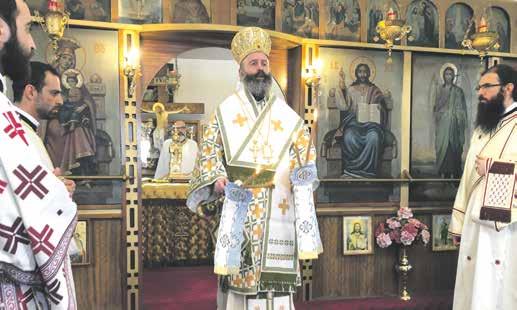 He concelebrated the Divine Liturgy with Metropolitan Seraphim of Sevastia and Bishop Iakovos of Militoupolis.