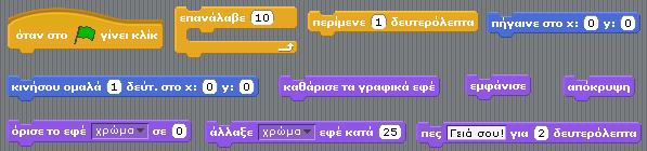 Δραστηριότητα 7 η (4 η διδακτική ώρα) Στόχος της επόμενης άσκησης είναι να σκηνοθετήσετε μία ιστορία με τον Μπαμπαστρούμφ και τον Δρακουμέλ,