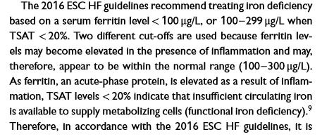 iron deficiency in patients