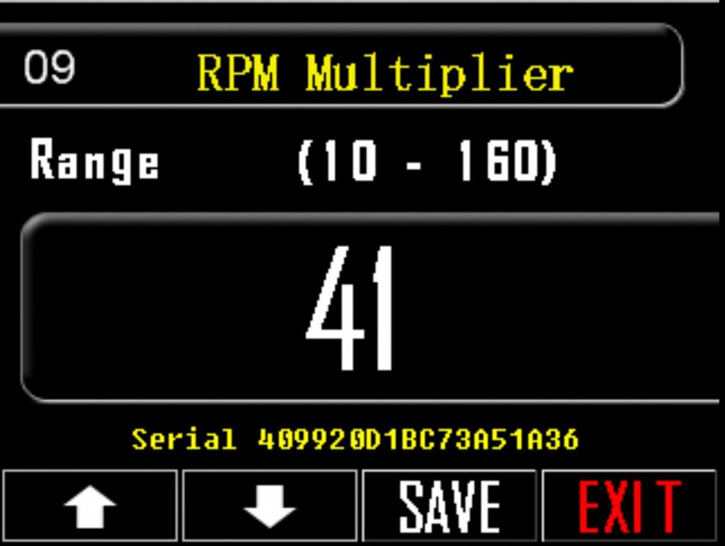 9. RPM Multiplier Βήματα για να διορθώσετε τις ρυθμίσεις σύμφωνα με την προτίμησή σας. 1. Πιέστε το πλήκτρο ρυθμίσεων, κάτω δεξιά στην οθόνη (εικονίδιο εργαλεία). 2.