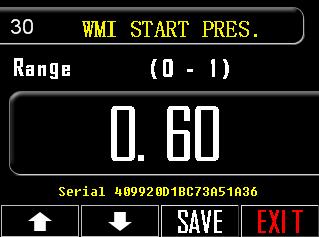 30. WMI START PRES. Βήματα για να ρυθμίσετε την έναρξη λειτουργιας WMI Controller 1. Πιέστε το πλήκτρο ρυθμίσεων, κάτω δεξιά στην οθόνη (εικονίδιο εργαλεία). 2. Μείνετε στην επιλογή με αριθμό 30