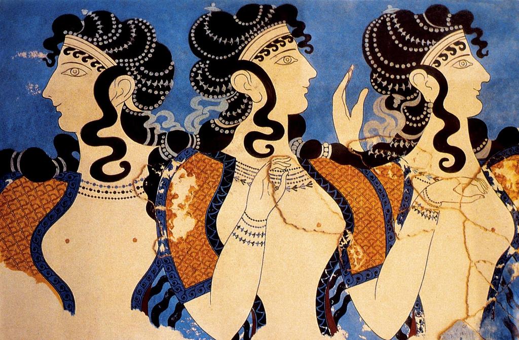 Τοιχογραφία με απεικόνιση γυναικών από το