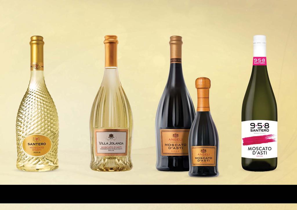 σειρά MOSCATO D'ASTI Ο αγαπημένος ημι-αφρώδης Ιταλικός οίνος της ελληνικής αγοράς! Σε ποικιλία εντυπωσιακών φιαλών & σε πλήθος τιμών. 4.1 4.2 5.1 5.3 5.2 MOSCATO D ASTI D.O.C.G.